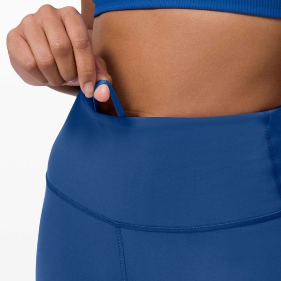 Lululemon Wunder Train High-Rise Tight 25" in Regatta Blue size 6 - Picture 4 of 7